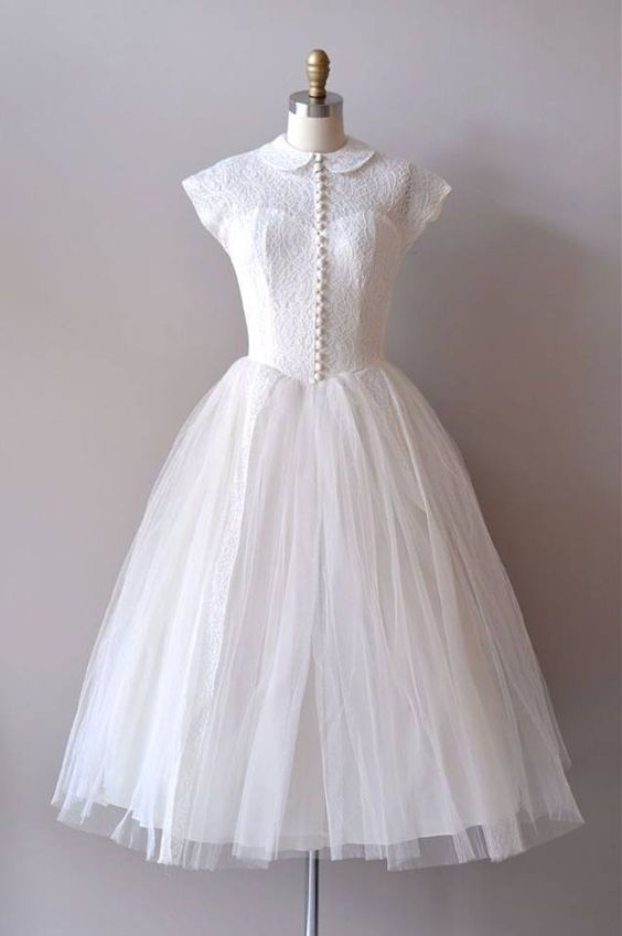 Vintage white homecoming dress  cg5700