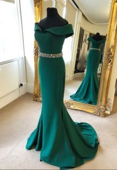 Dark Green Mermaid Prom Dress,Prom Dresses  cg5809