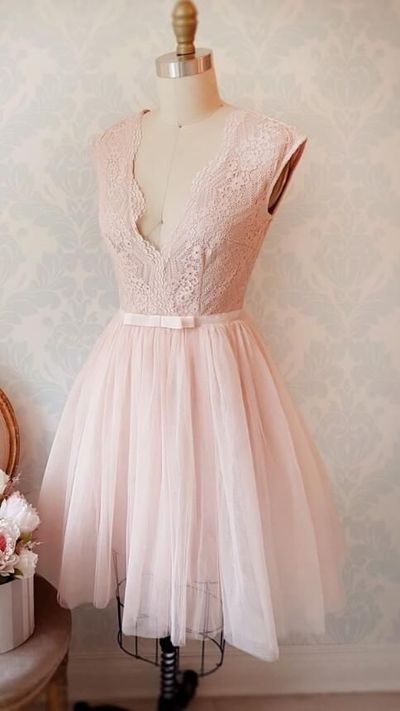Elegant Dress,Sleeveless Pink Tulle homecoming Gown,Lace Party Dress  cg5856