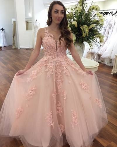 Princess Pink Long Prom Dress Graduation Dress  cg6090