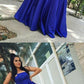 Gorgeous Royal Blue Simple Prom Dress, Sexy Backless Satin A-Line Prom dress cg6284