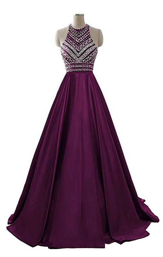 Elegant Prom Dress,O Neck Beaded Prom Dresses,Formal Long Evening Dress  cg6404
