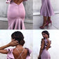 Cute Prom Dress, Mermaid Tea-length Purple Prom Dresses,Cheap Prom Dresses  cg6541