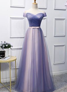 Charming Floor Length Prom Dress, Off shoulder Formal Dress, Long Evening Dresss  cg6661