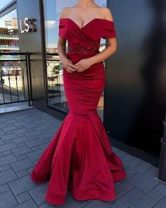 Sexy Prom Dress,Strapless Satin Mermaid Prom Dress,Party Gowns,V-neck Prom Dresses,Unique Prom Dress  cg6737