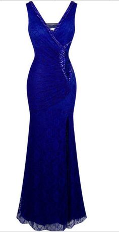 V Neck Long Prom Dress WIth Beading  cg7310