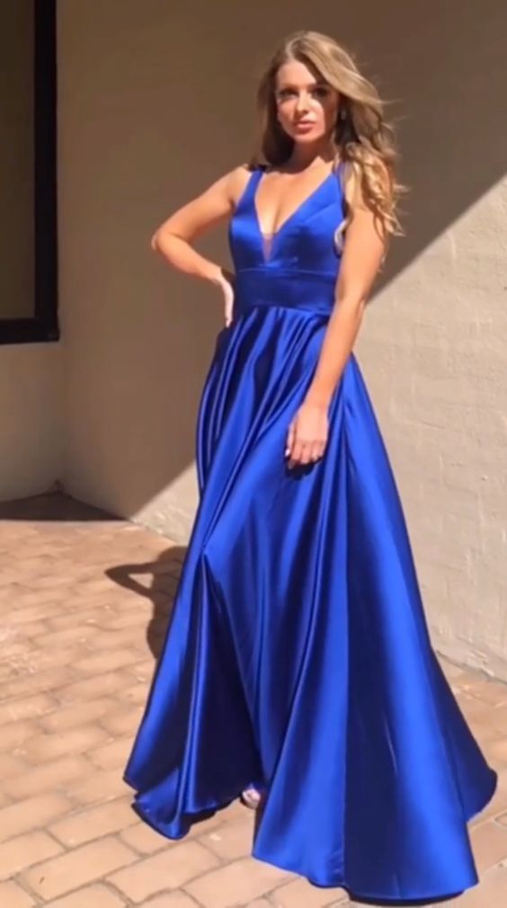 Long Prom Dresses Royal Blue Prom Dresses for Teens   cg7381