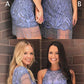 Lavender Silver Beading Sequin Mismatched Sheath Homecoming Dresses cg756