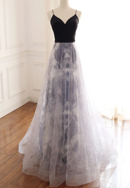 UNIQUE SWEETHEART TULLE LONG PROM DRESS TULLE FORMAL DRESS  cg7829