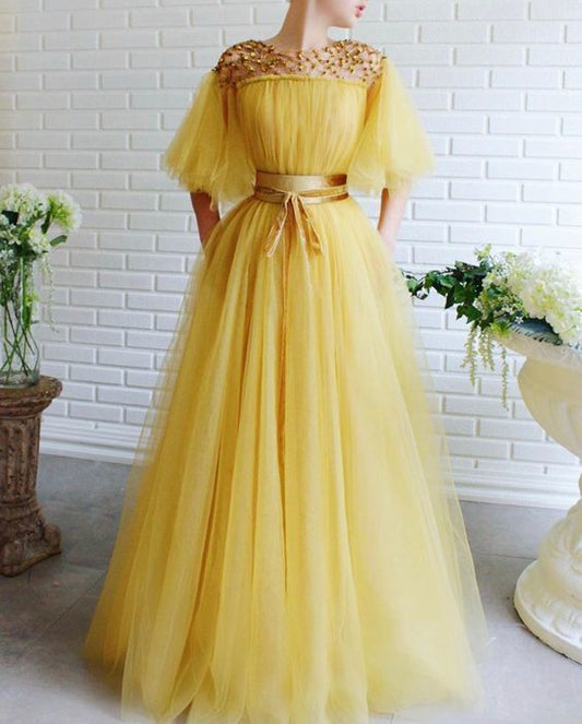 Romantic Prom Dresses Ball Gown,Unique long prom dress,cute off the shoulder evening dress  cg7874