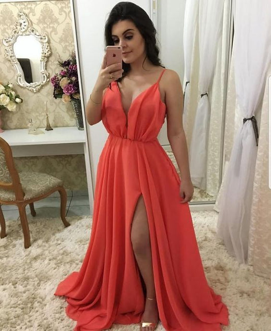 simple 2020 long prom dresses chiffon prom dress  cg8071