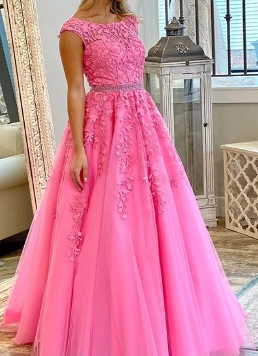 2020 Long Prom Dresses with Applique and Beading 8th Graduation Dress School Dance Winter Formal Dress   cg8236