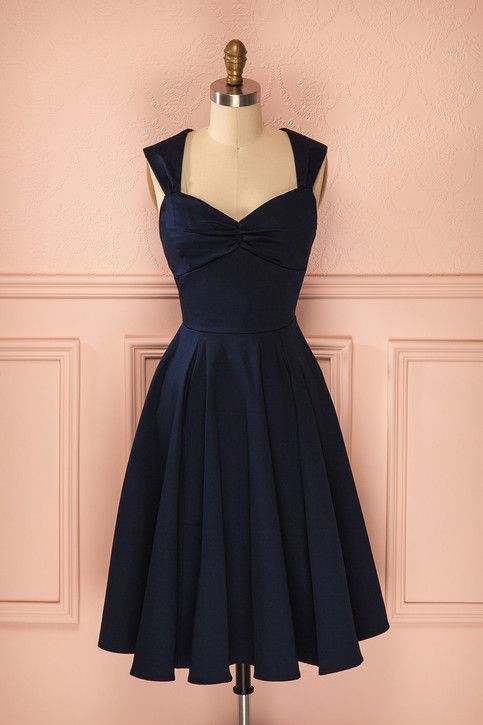 Dark Navy Short Homecoming Dress  cg8363