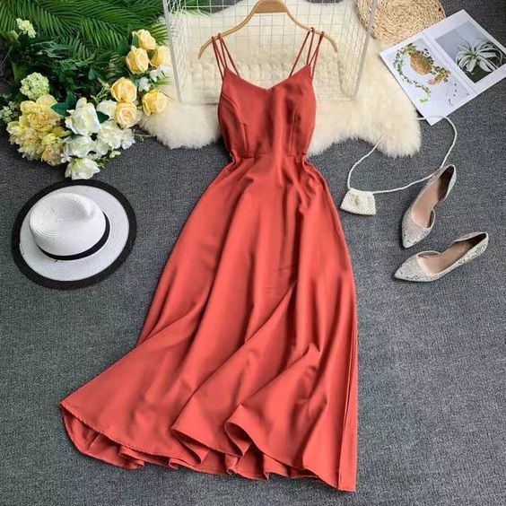 Spaghetti Strap Long Prom Dress  cg8901